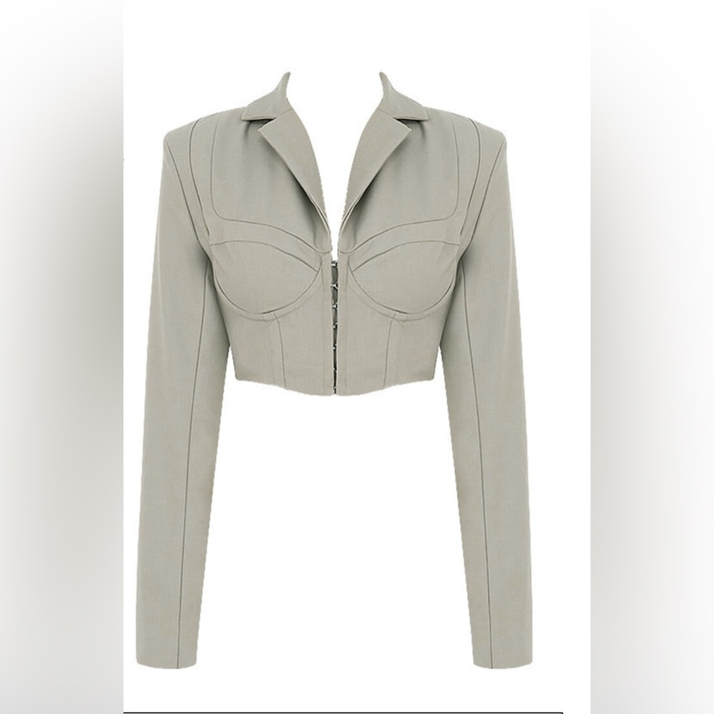 Mistress RockS always working corset blazer in brown. NWT 
RETAIL $75